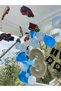 Cream Color 3 Number Foil Balloons 76 cm Large Size - 2