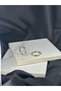 Green Stone Gold Cakra Brand Model Steel Earrings