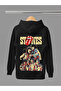 Rolling Stones Printed Cotton Long Sleeve Ribbed 3-Ply Hooded Rock Sweatshirt