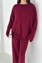 Oversize Crew Neck Knitwear Bottom-Top Set Aw25Au0006 - 3