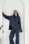 Oversize Crew Neck Knitwear Bottom-Top Set Aw25Au0006