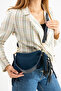 Susanna Model Suede Navy Blue Women's Hand and Shoulder Bag - 3