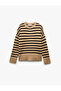 Striped Crew Neck Knitwear Sweater - 3