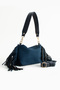 Susanna Model Suede Navy Blue Women's Hand and Shoulder Bag - 4