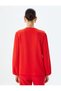 Ruffled Blouse V-Neck Bow Detail Long Sleeve Crepe Fabric - 4