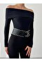 Women's Madonna Collar Ribbed Blouse