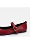 Shoe flat red genuine leather 41-42-43 - 7
