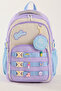 Luxury Imported Fabric Girl's School Bag - Elementary & Middle School Backpack with 6 Accessory Buckles as Gifts