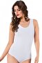 Under Moda Thick Strap Bodysuit White