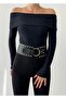 Women's Madonna Collar Ribbed Blouse - 4