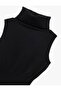 Sleeveless Turtleneck Knit Blouse - 5