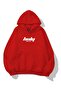 Unisex Holy Spirit Printed Oversize Fleece Autumn/Winter Sweatshirt Red