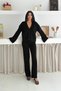 Oversized V-Neck Buttoned Knit Top and Bottom Set AW25AU0007 - 6