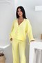 Oversized V-Neck Buttoned Knit Top and Bottom Set AW25AU0007 - 5