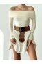 Women's Madonna Collar Ribbed Blouse - 4