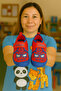 Boys' Anti-Slip Sole Velcro Slippers Cotton Lined Multi-Purpose School Nursery Booties Home Booties
