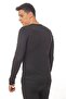 Black Color Crew Neck Long Sleeve Thermal Underwear That Protects from the Cold - 6