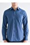 Regular Fit Long Sleeve Poplin Men's Shirt - 4