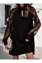 Women's Long Sleeve Drop Detail Sandy Mini Dress - 7