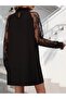 Women's Long Sleeve Drop Detail Sandy Mini Dress - 4