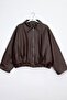 New Season Trend Leather Jacket with Short Belt - 4