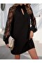 Women's Long Sleeve Drop Detail Sandy Mini Dress - 6