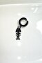 Compression Non-Piercing Trend Fishbone Model Dangle Men Women Unisex Steel Black Earrings 1 Pcs. - 4