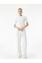 Pearl Embroidery Detailed Short Sleeve Crew Neck Hair Knit Sweater - 2