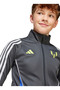 Zippered Collar Striped Black Boys' Tracksuit Top Ji5454-Messi Jkt Y - 4