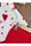 Double Baby Girl Set with Heart Print - 5