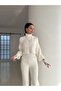 Turtleneck Finger-Locking Bottom Top Knitwear Suit - 3