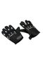 Protective motorcycle gloves, size L, polyester, black - 2