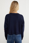 Heart Embroidered Crop Knit Sweater - 8