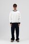 Crew Neck Pocket Detailed Oversize Sweatshirt Ecru - 6