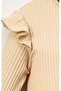 Ruffled Corduroy Girls' Long Sleeve Cardigan - 4