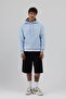 Basic Oversize Hooded Sweatshirt Baby Blue