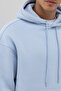 Basic Oversize Hooded Sweatshirt Baby Blue - 5