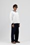 Crew Neck Pocket Detailed Oversize Sweatshirt Ecru - 2