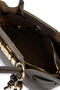 Women's Faux Leather Gray Shoulder Bag - 8