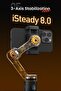 iSteady X3 Gimbal Stabilizer for Smartphone, 3-Axis Phone Gimbal with Magnetic Fill Light, Det - 6