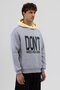 Double Color Printed Oversize Sweatshirt Gray Melange - 2
