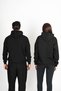 Dear Couple Combination Hooded Sweatshirt Black Set of 2 - 2
