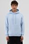 Basic Oversize Hooded Sweatshirt Baby Blue - 3