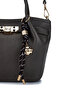 Women's Faux Leather Gray Shoulder Bag - 6