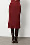 Pleated Hem Midi Skirt 26Kekl03915 - 4