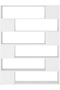 White Bookcase Divider – 100×24×188 cm Wall Shelf Wooden Storage Unit - 6