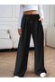 Women's Black Plus Size Baggy Loose Fit Stretchy Comfortable Fabric Sweatpants Bottoms SHAH MODAhjn - 5