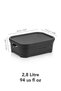 3-Lid Perforated Decorative Pyramid Storage Box - Cabinet Organizer Organizer 2.8 Lt Anthracite - 5