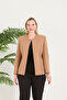 Women's Plus Size Collarless Jacket - 4