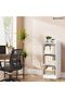 3-Shelf Wooden Bookcase – White Shelving Unit for Storage & Display
